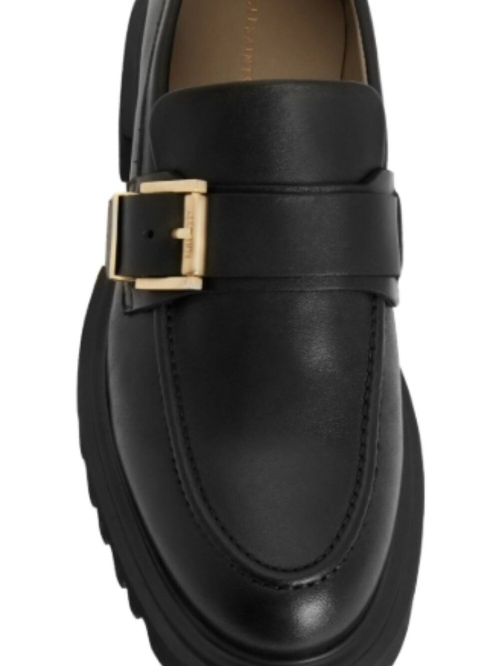 AllSaints Emily Loafer Black Leather Size 9 / 39 NWT - Picture 4 of 5